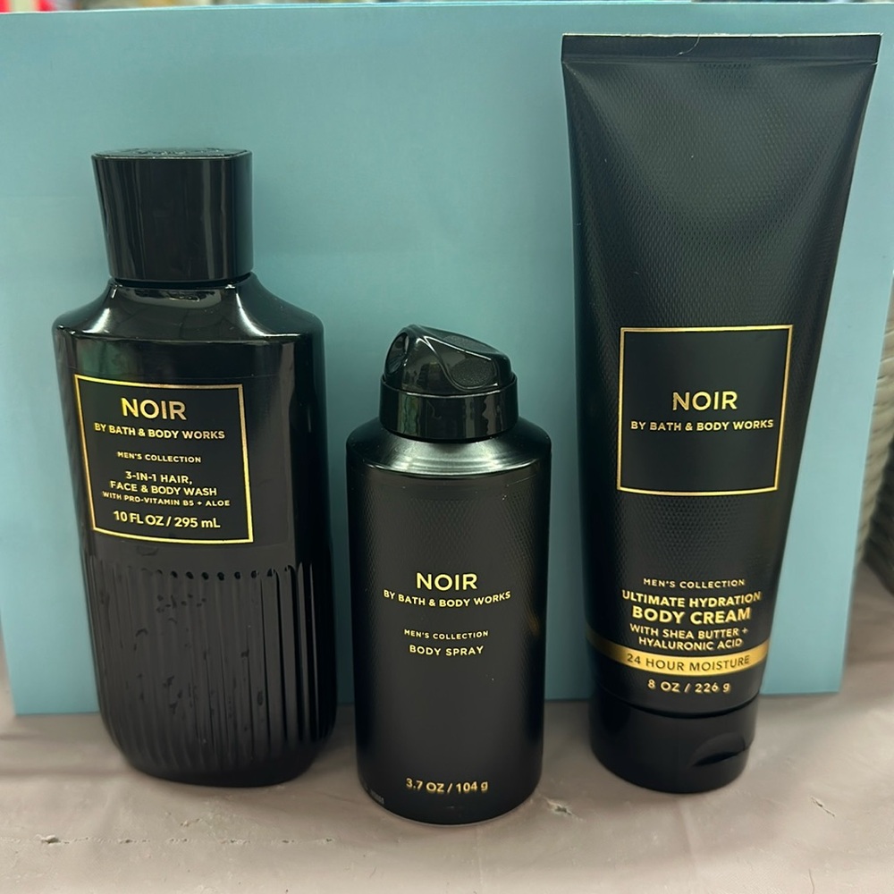 Men noir body care set